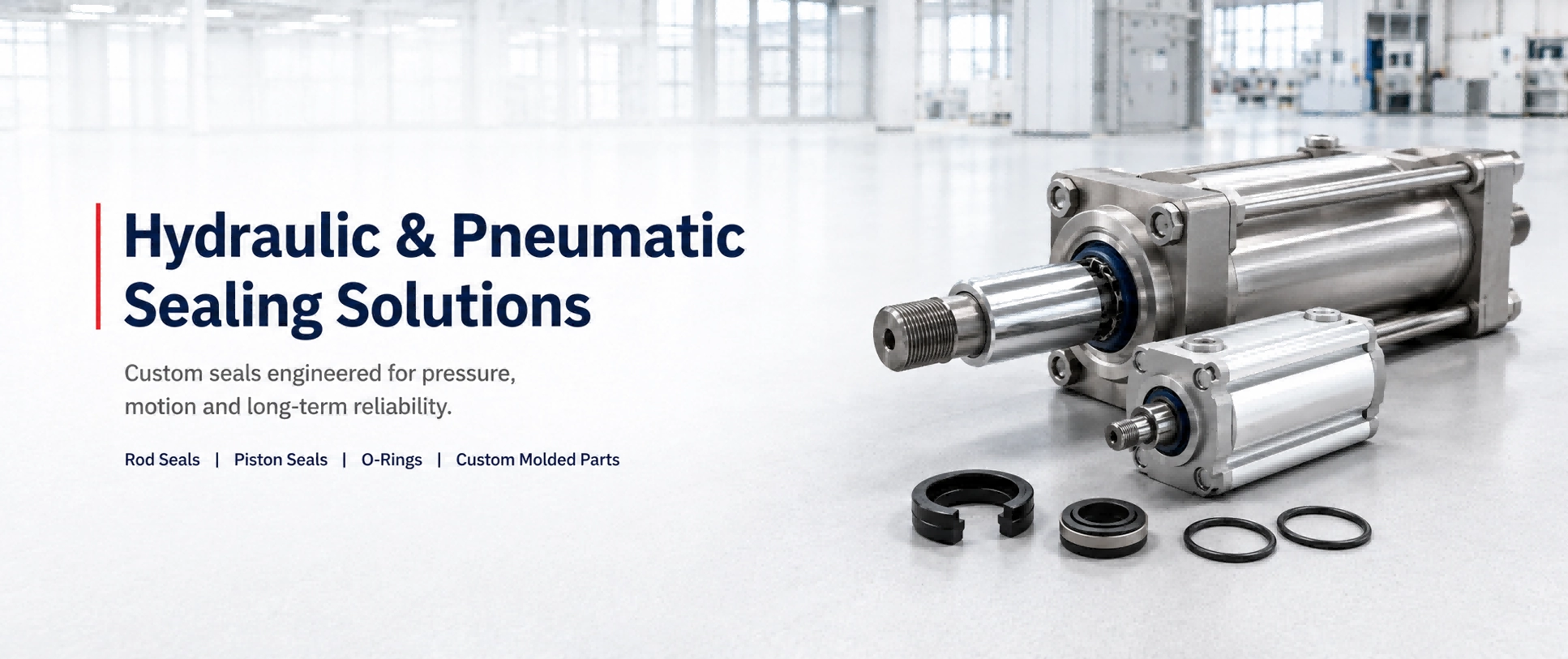 Hydraulische und pneumatische Dichtungsl&ouml;sungen